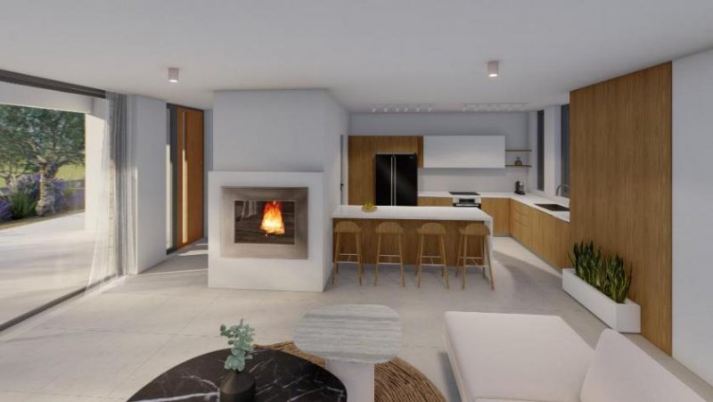 Kastellos bei Kournas Kreta, Kastellos bei Kournas: Elegante und moderne Villa im Bau zu verkaufen Haus kaufen